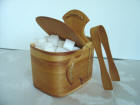 Sugar Cube Box with Tongs